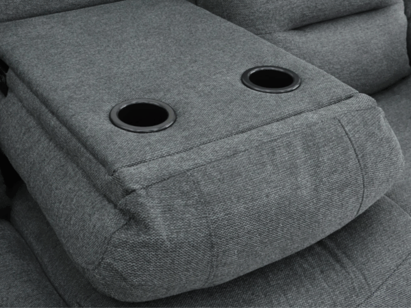 Byop Gallery Naples 3+2 Electric Recliner Sofa Set in Grey Chenille - Image 5