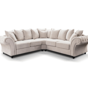 Byop Gallery Windsor Large Corner Sofa in Cream Textured Fabric